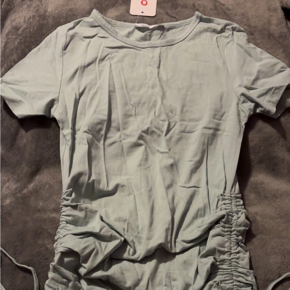 PatPat Pale Green Ruched Dress